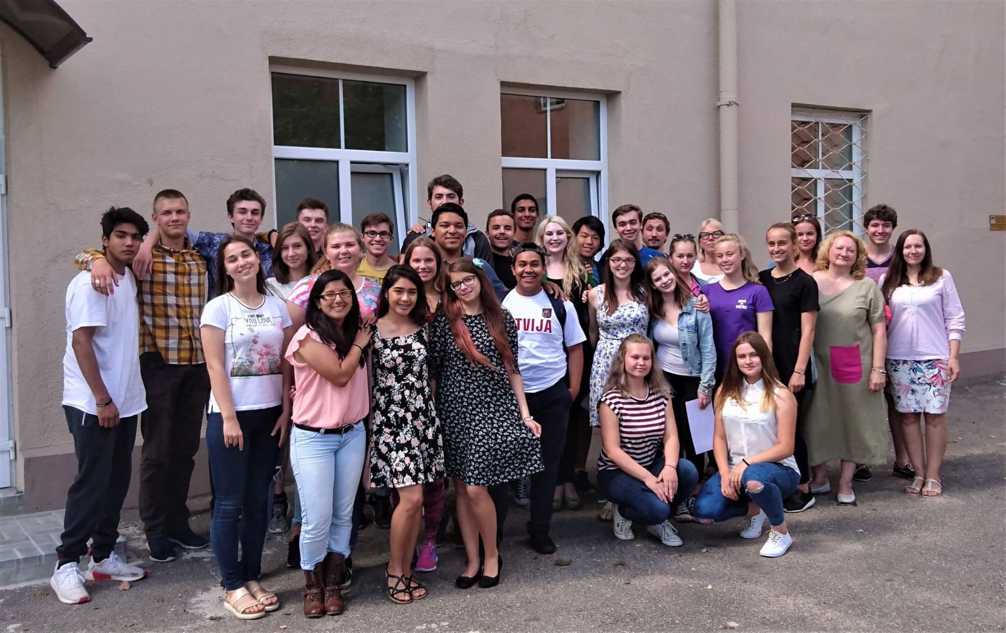 Picture of the Latvia cohort posing together
