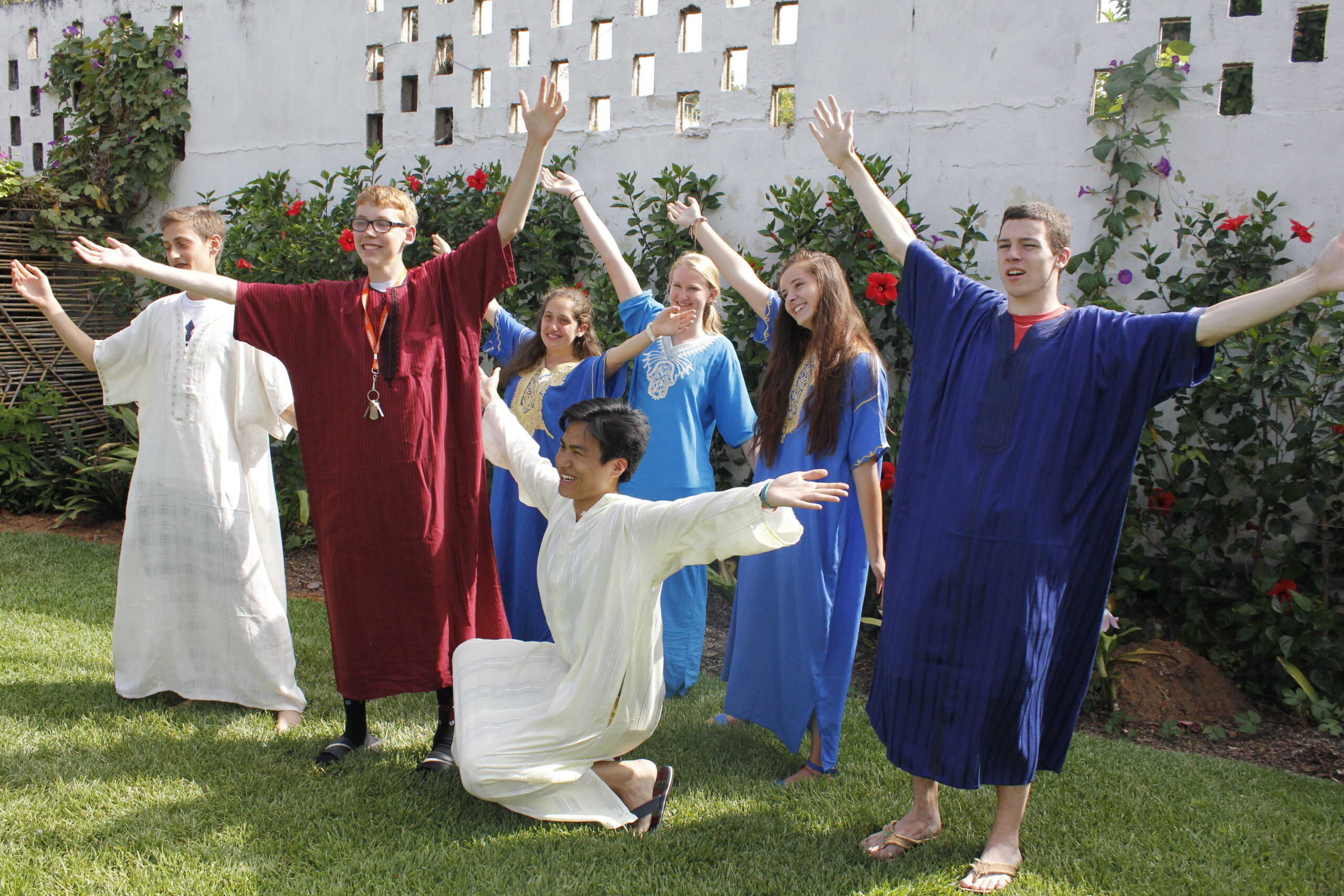 Image of NSLI-Y students in red