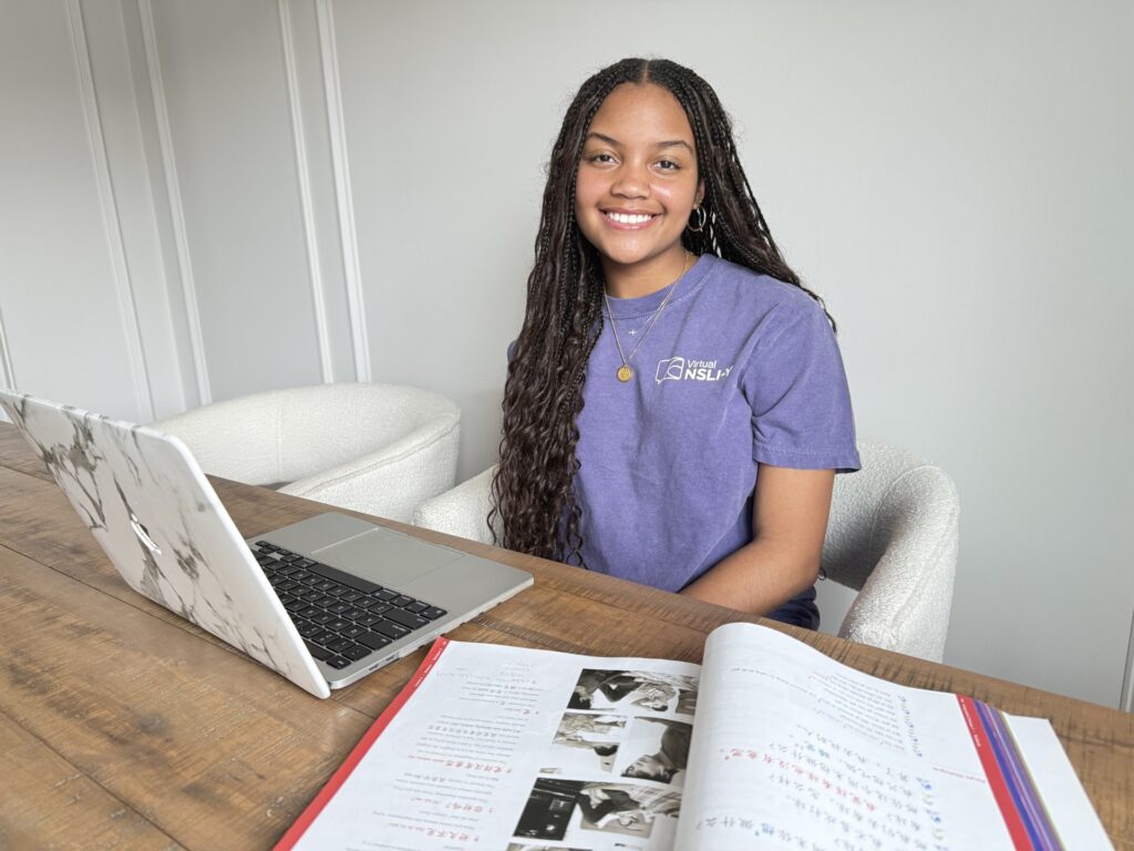 Virtual NSLI-Y participant ready for class