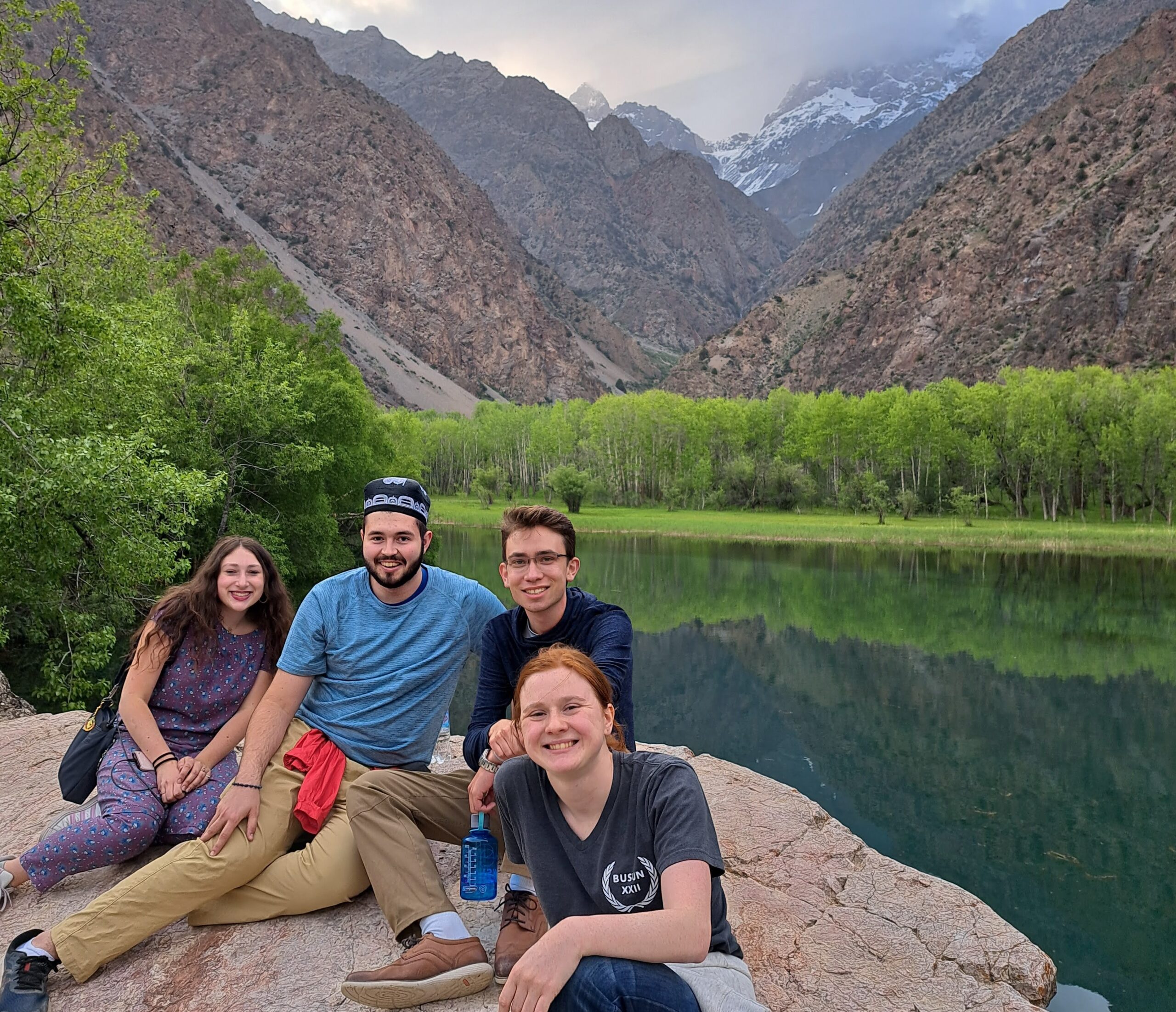 NSLI-Y students in the mountains of Tajikistan