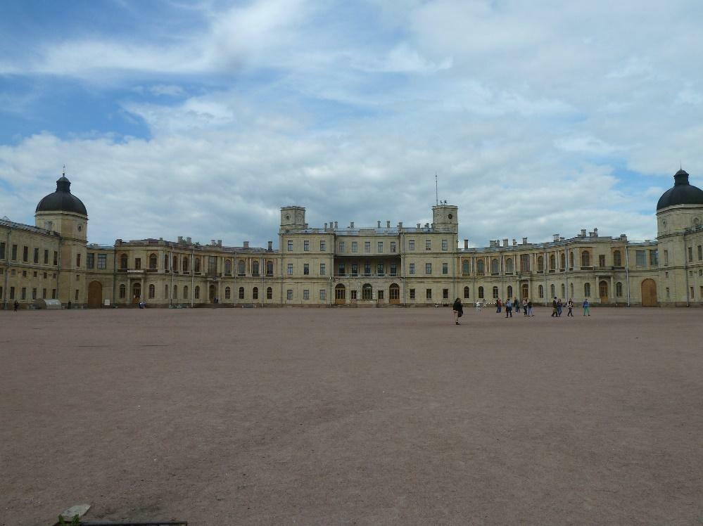 The Great Gatchina palace from the front.