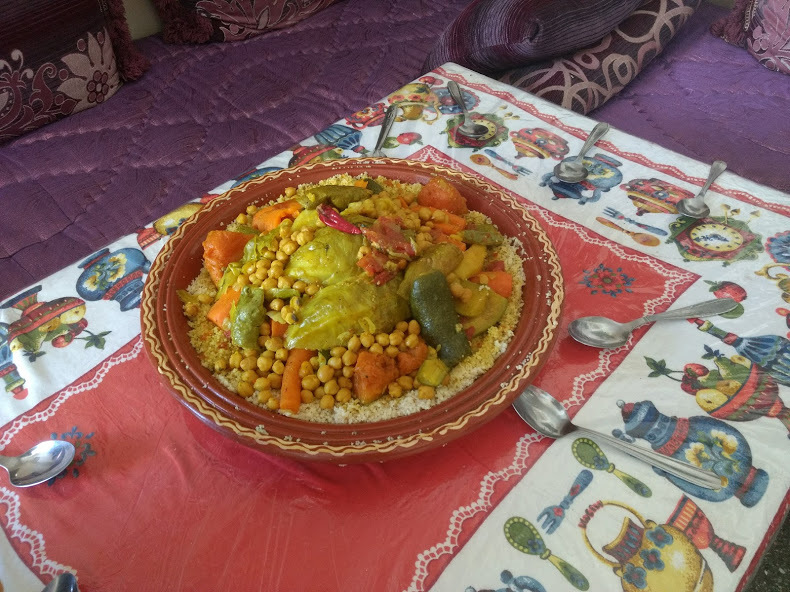 An image of a plate of couscous