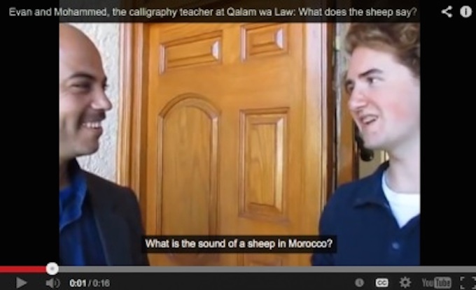 image of a nsli-y student asking a man